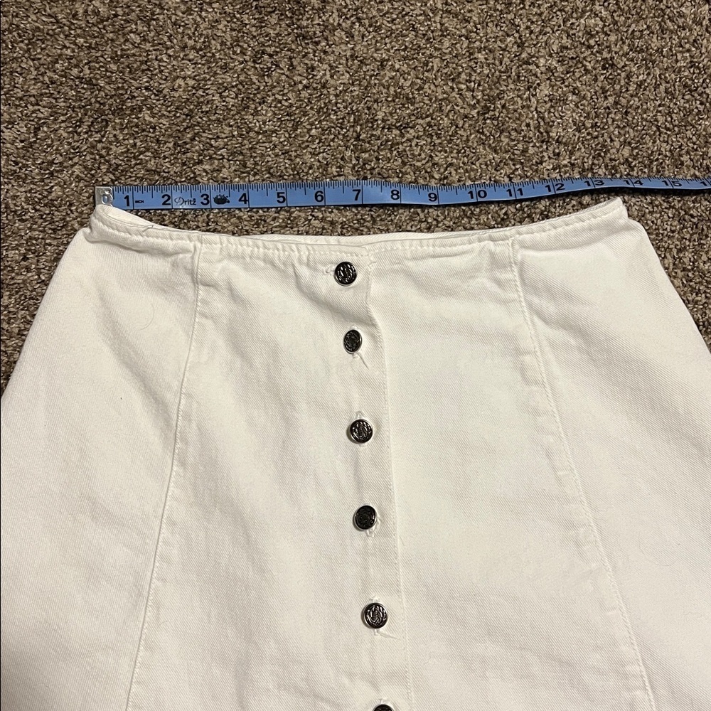 Vintage No Boundaries white jean skirt - Picture 6 of 6